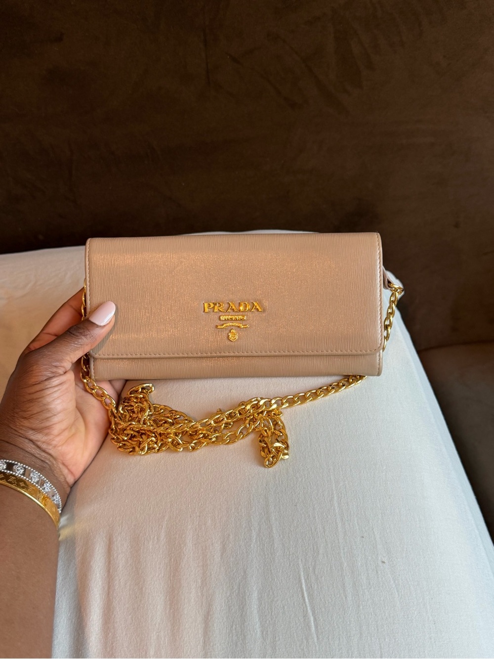 Prada Chain Leather Crossbody